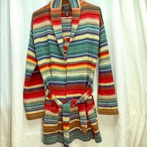 Lauren Ralph Lauren hand knit long cardigan.